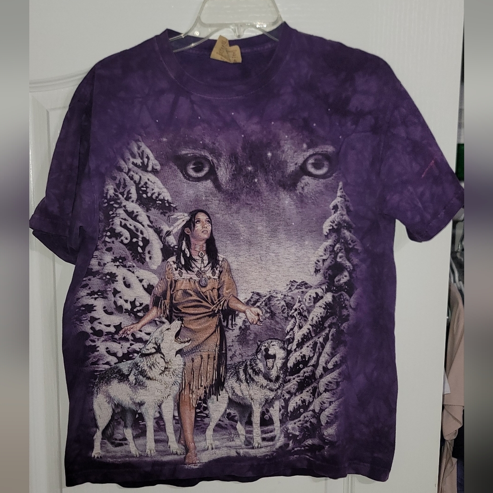 VINTAGE PURPLE indigenous woman